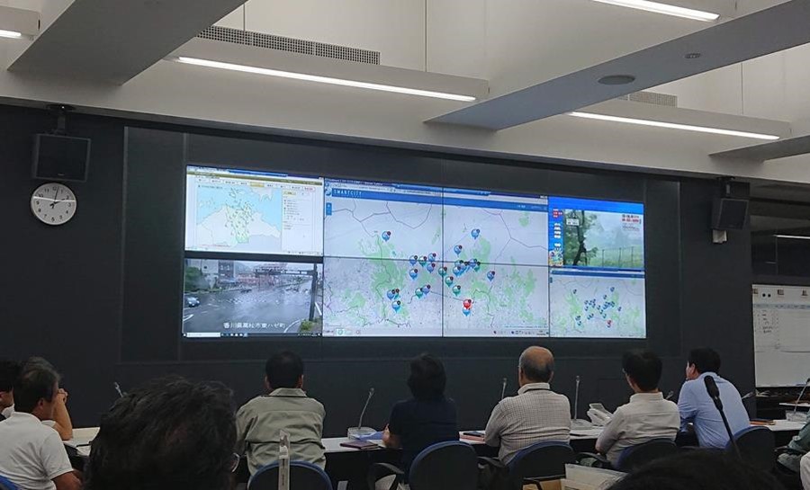 Figure 2 . Dashboard in the Disaster Management Center